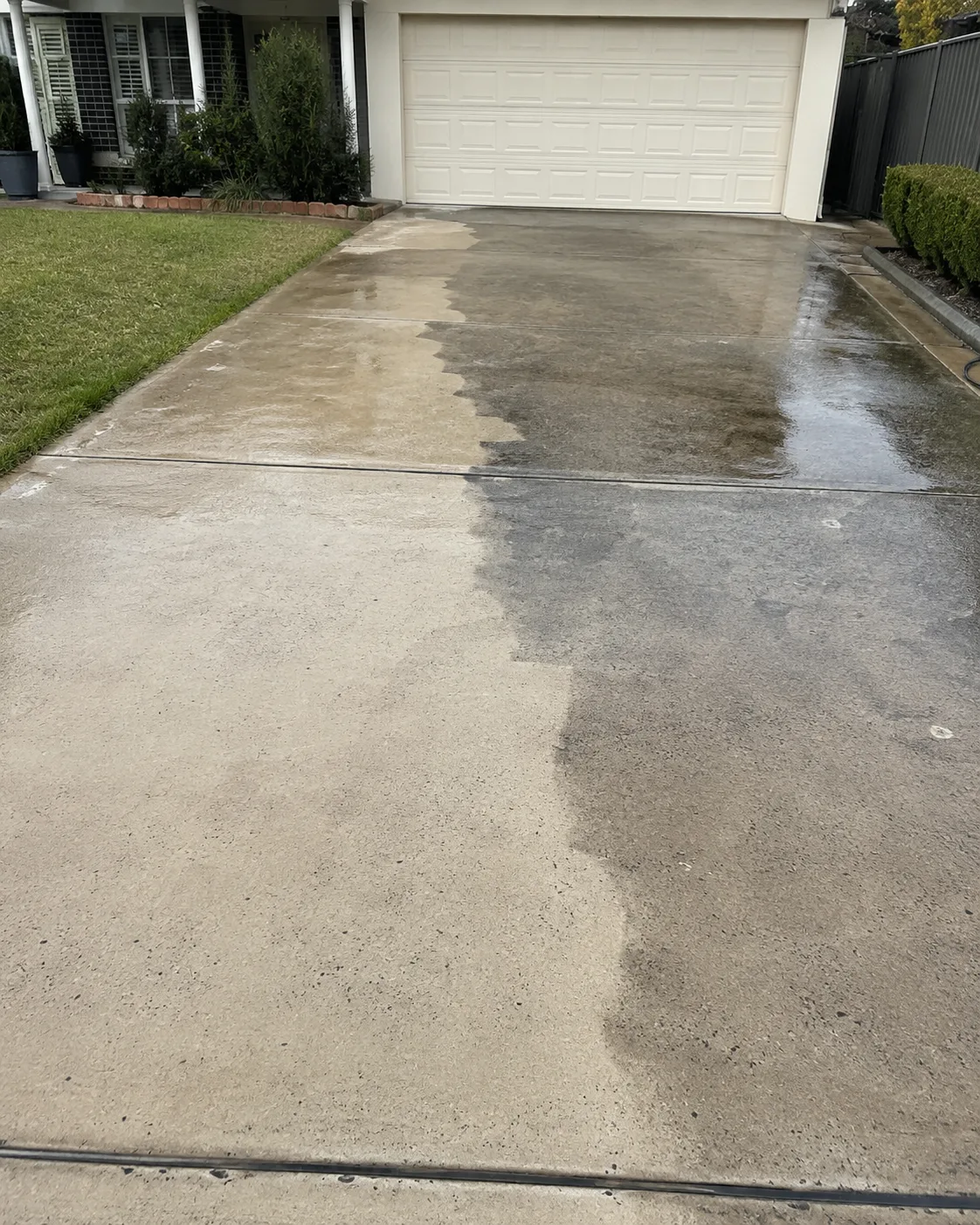Pressure washing job completed by QLD Pressure Wash Solutions